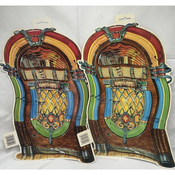 Ron Lewis Amscan Jukebox Wall Decoration 16” Lot of 2 New RARE - Picture 9 of 14